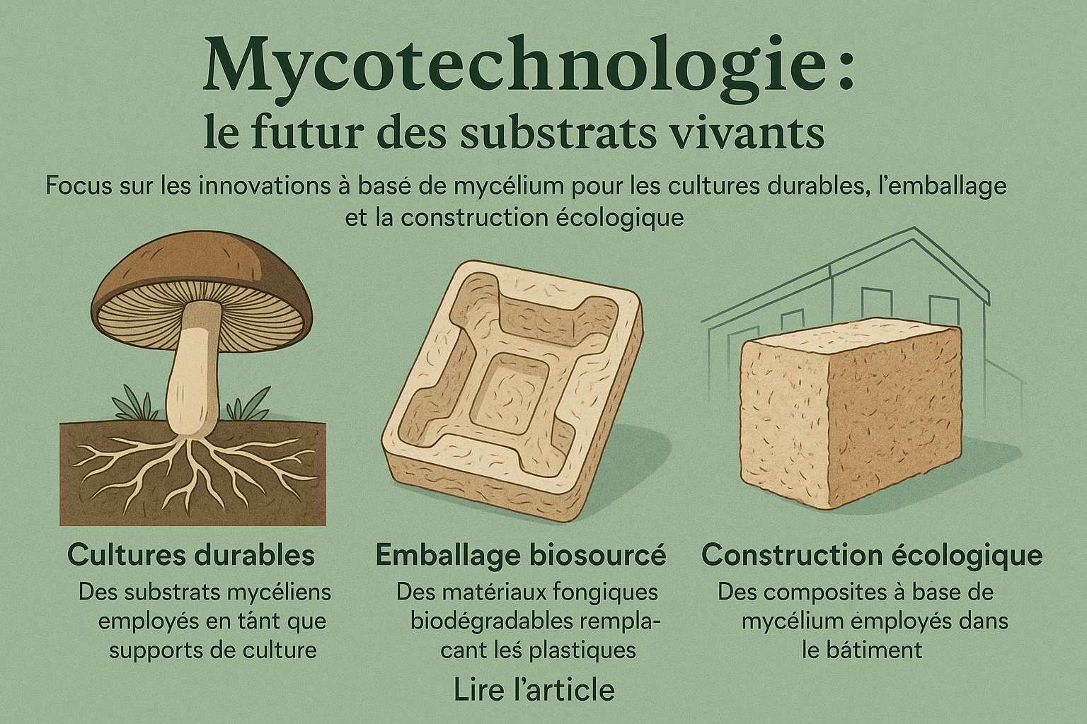 Mycotechnologie substrats vivants